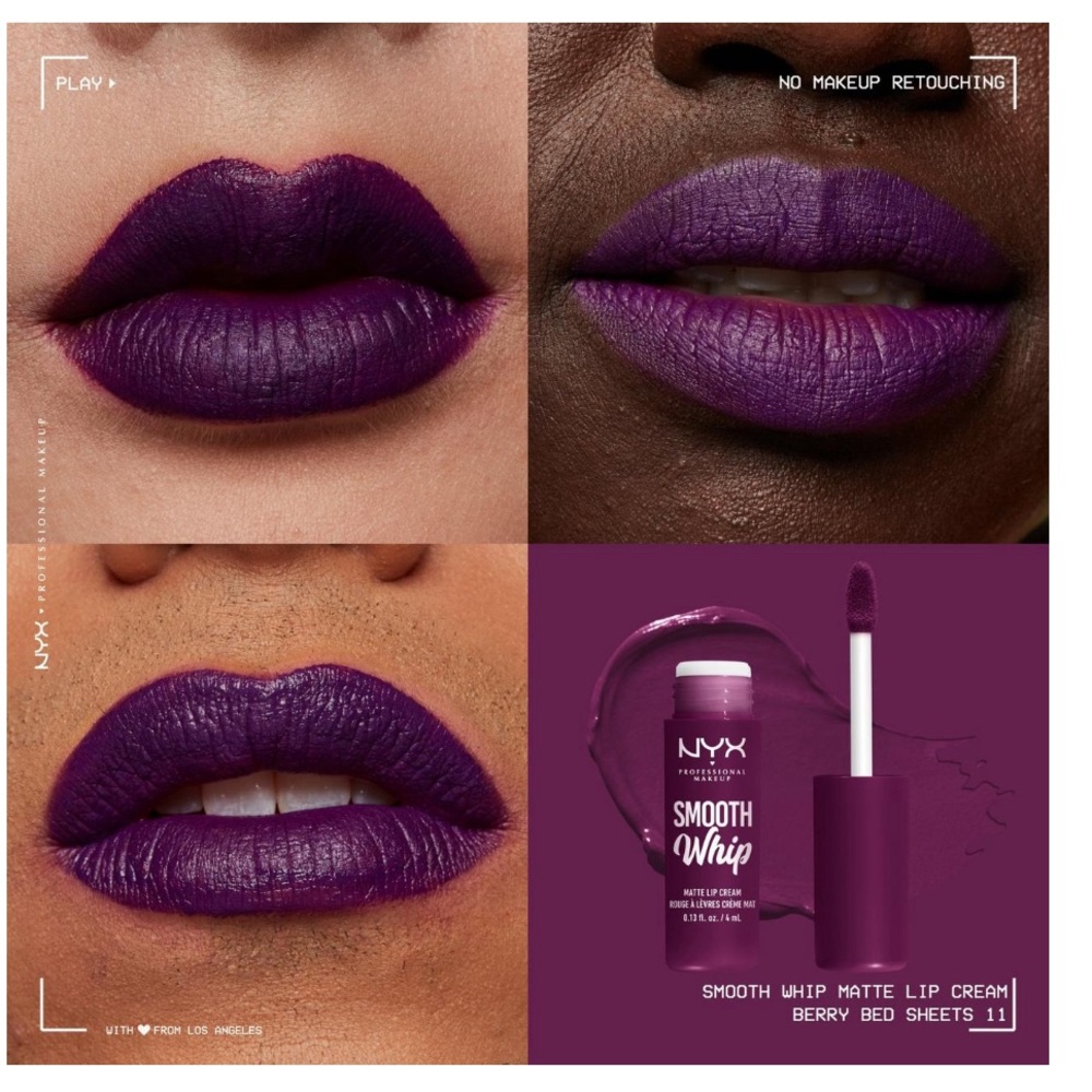 NYX Smooth Whip Matte Lip Cream Berry Bed Sheets
